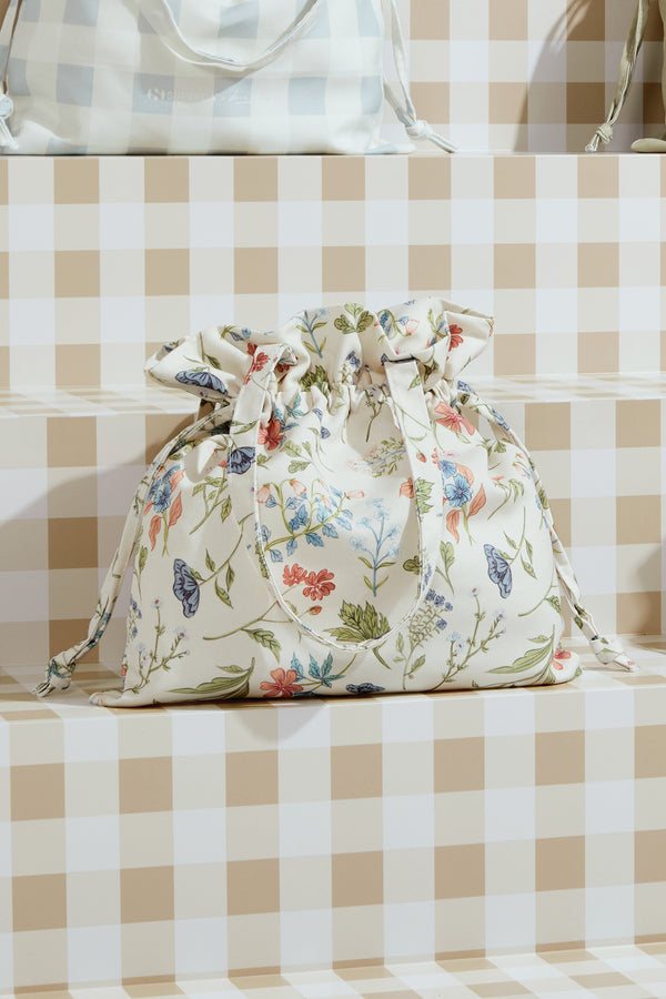Superga X Drea Chong Drawstring Bag Pastel Flowers